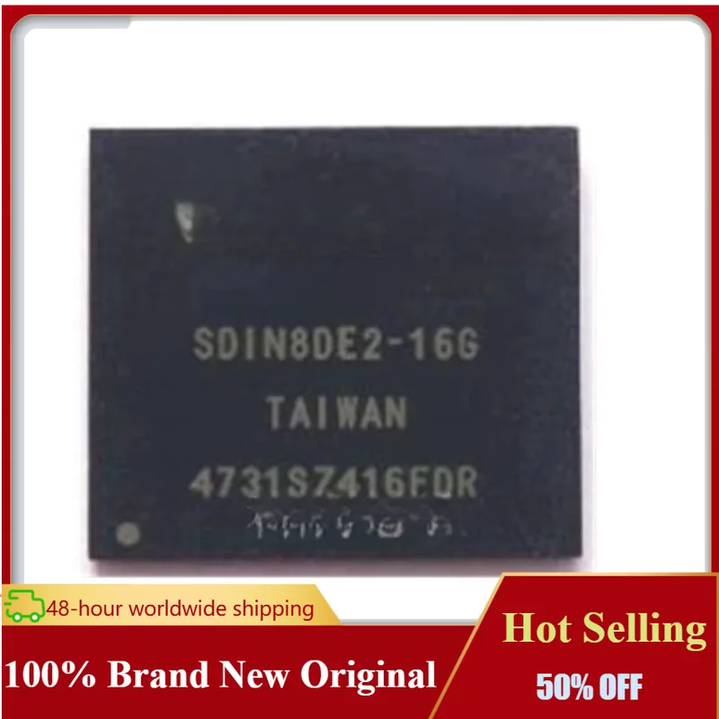 2-10PCS SDIN8DE2-16G BGA153 eMMC Chip (16GB, eMMC 4.5) 100% New Original Hot Seller