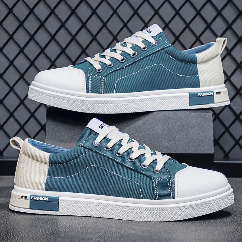 

Canvas shoes summer men's breathable casual shoes soft sole non-slip outdoor walking shoes flat shoes youth sports board shoes