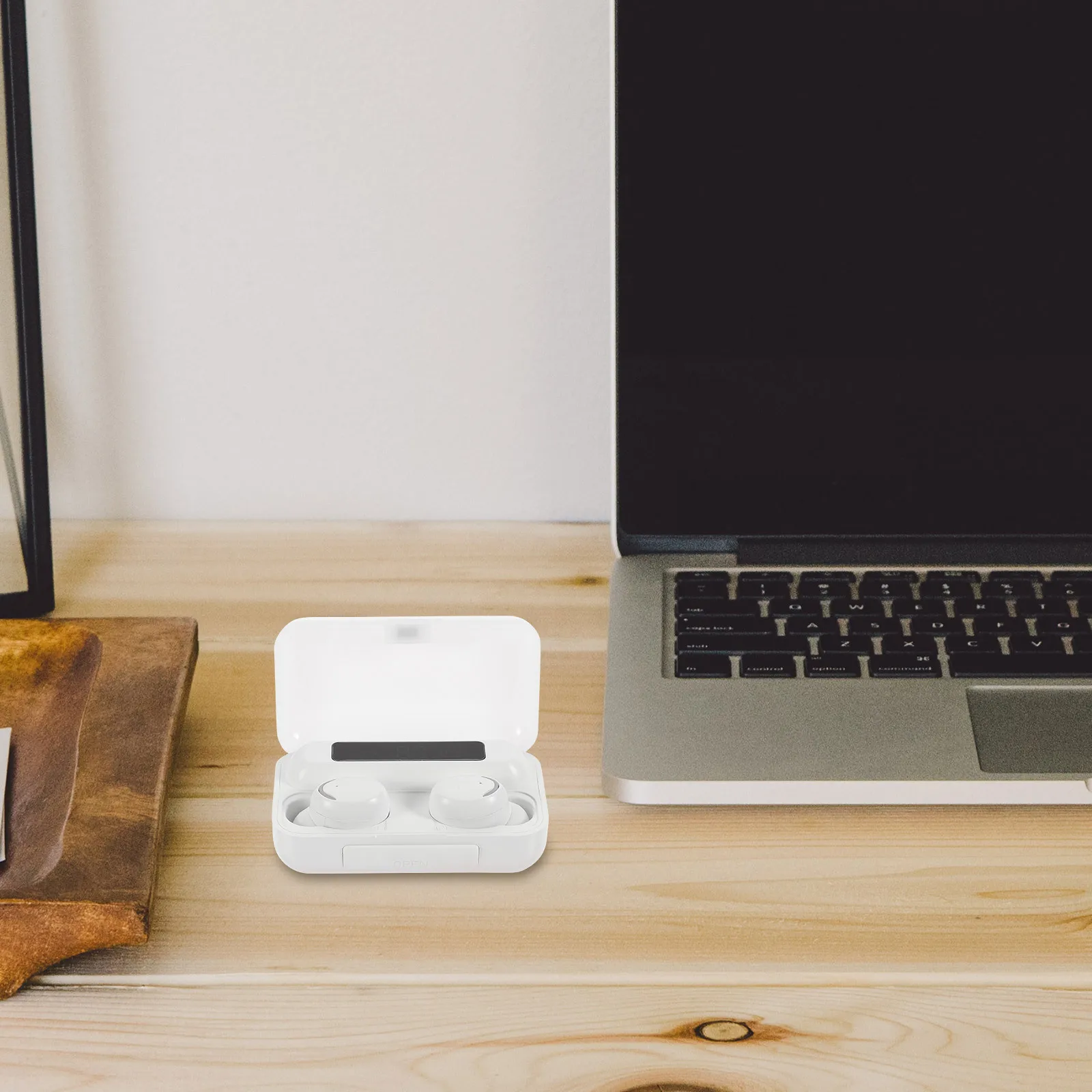 

Wireless Earbuds -Ear Headset with Charging Case Three-Point Support for Indoor Outdoor Activities Gaming