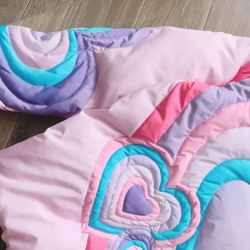 25SS ERL سترات على شكل قلب للرجال والنساء 1:1 أفضل جودة سميكة تحافظ على الدفء معاطف سترات منتفخة