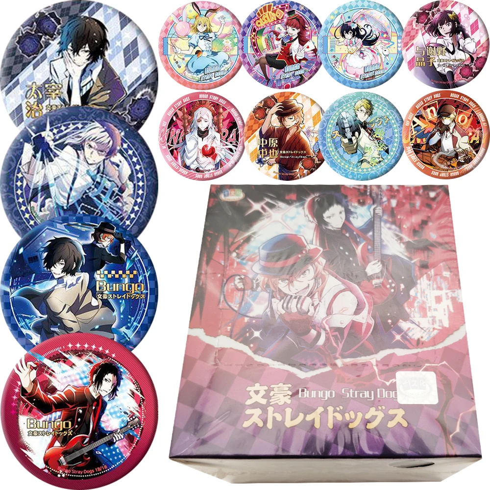 

Bungo Stray Dogs Cute and Fun 58mm Badges ACG Goods Nakajima Atsushi Ryunosuke Akutagawa Trendy Popular Peripheral Collections