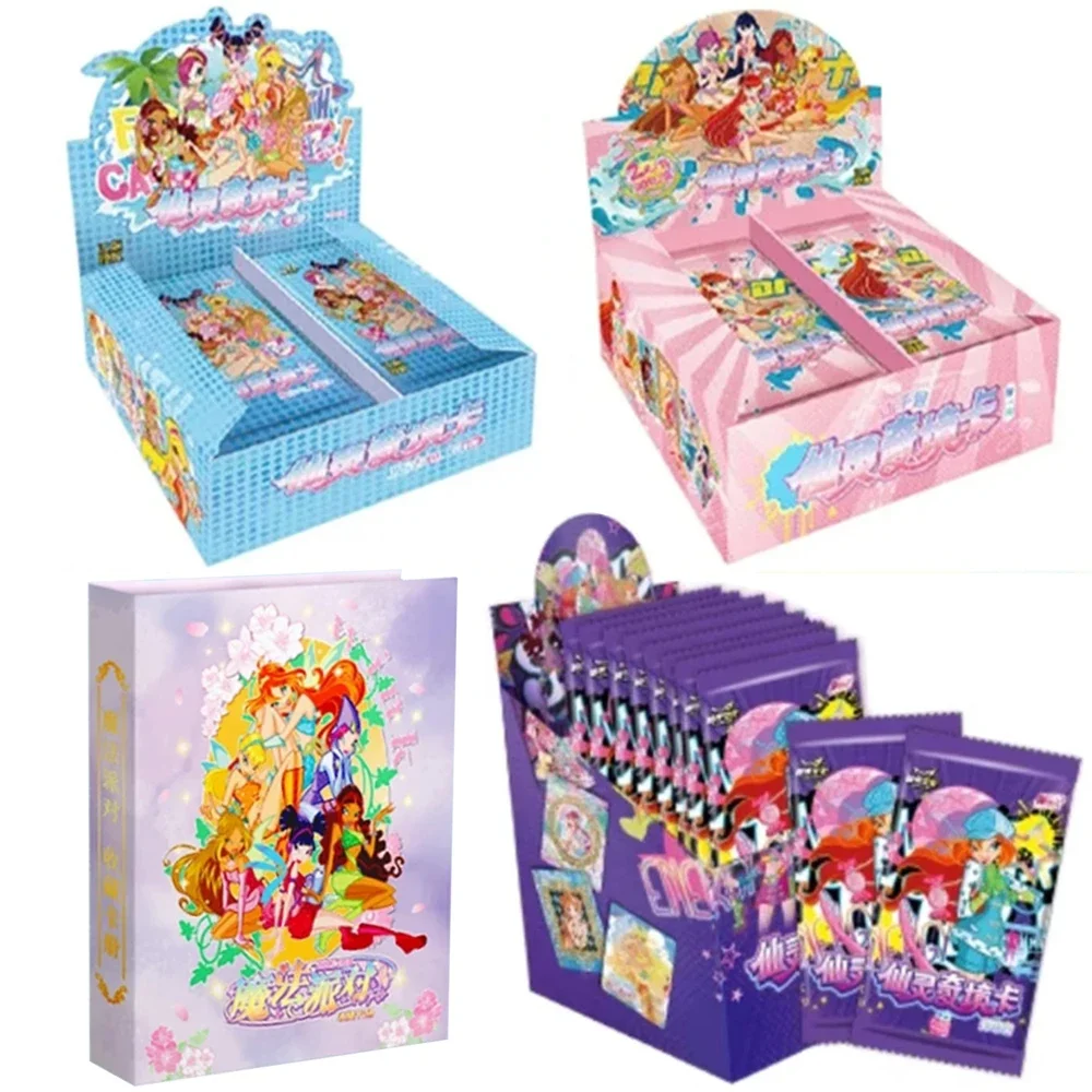 

Winx Club Cards Fairy Wonderland Card Legendary Pack Cute Animation Highlight High Burning Scene Collection Card Toy Gift