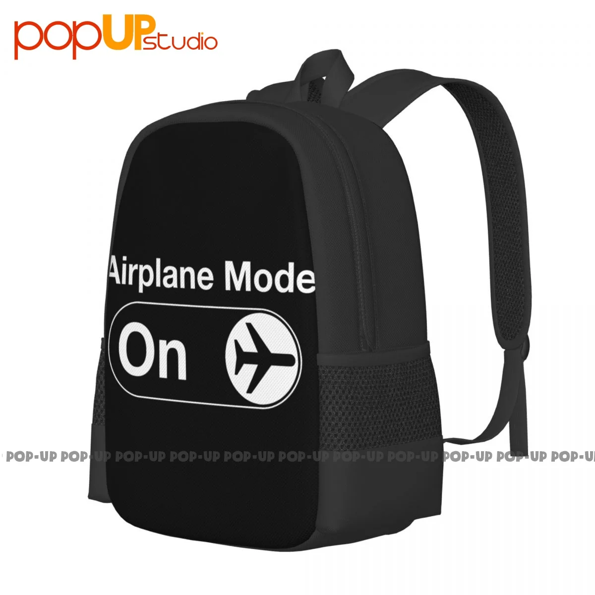 Airplane Mode On Flyer Pilot Airline Travel Backpack Large Capacity Bookbag Foldable Shopping Bag Riding Backpack