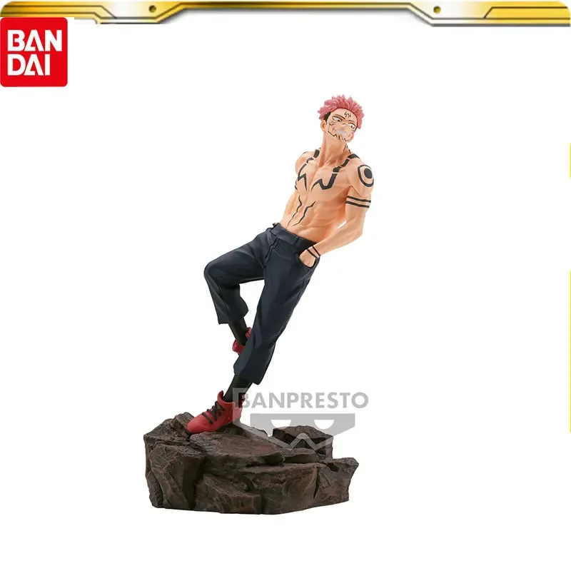 Bandai Original Jujutsu Kaisen Ryomen Sukuna Fushiguro Megumi Anime Figure Action Figures Collectible Doll Toys Gift