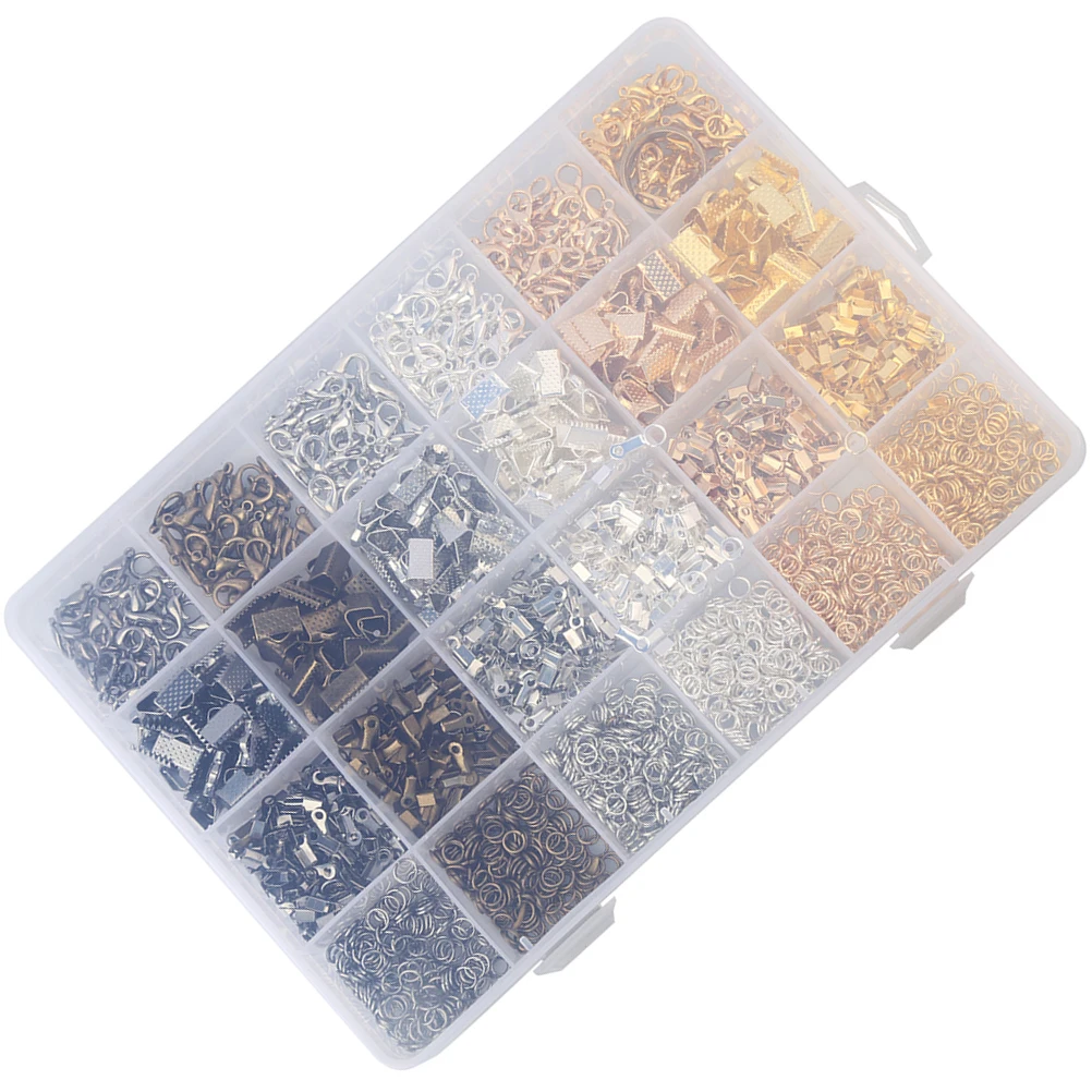 

Lobster Clasp Jewelry Making Kit Tools Supplies Findings Set Accessories Repair Craft Metal Alloy Durable Electroplated Surface
