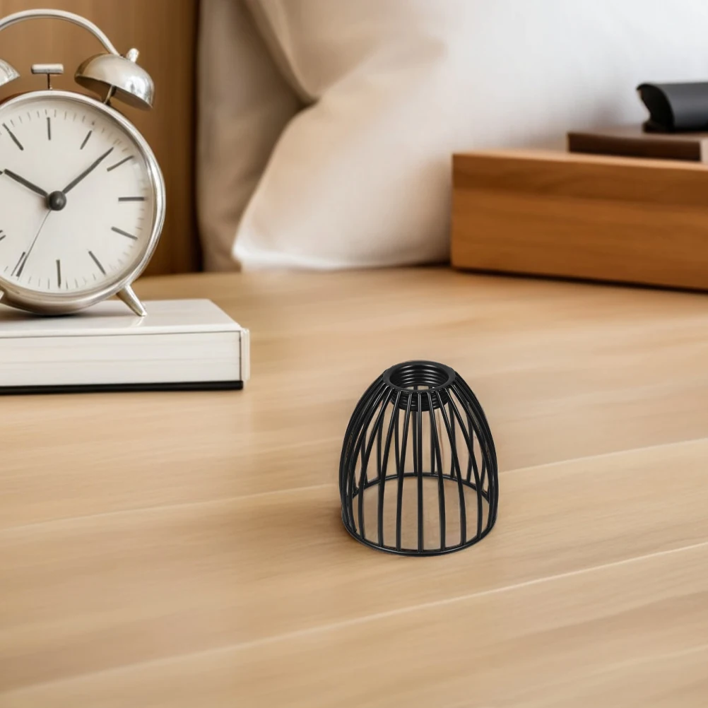 

2Pcs Industrial Wire Basket Lampshade Mini Birdcage Style Pendant Light Shade Iron for Ceiling Lights Home