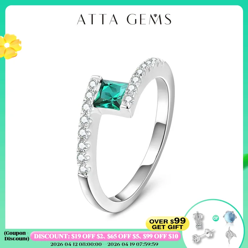 

100% 925 Sterling Silver Created Gemstone 1.0 Carat Emerald Gemstone Birthstone Wedding Engagement Ring Fine Jewelry Wholesale