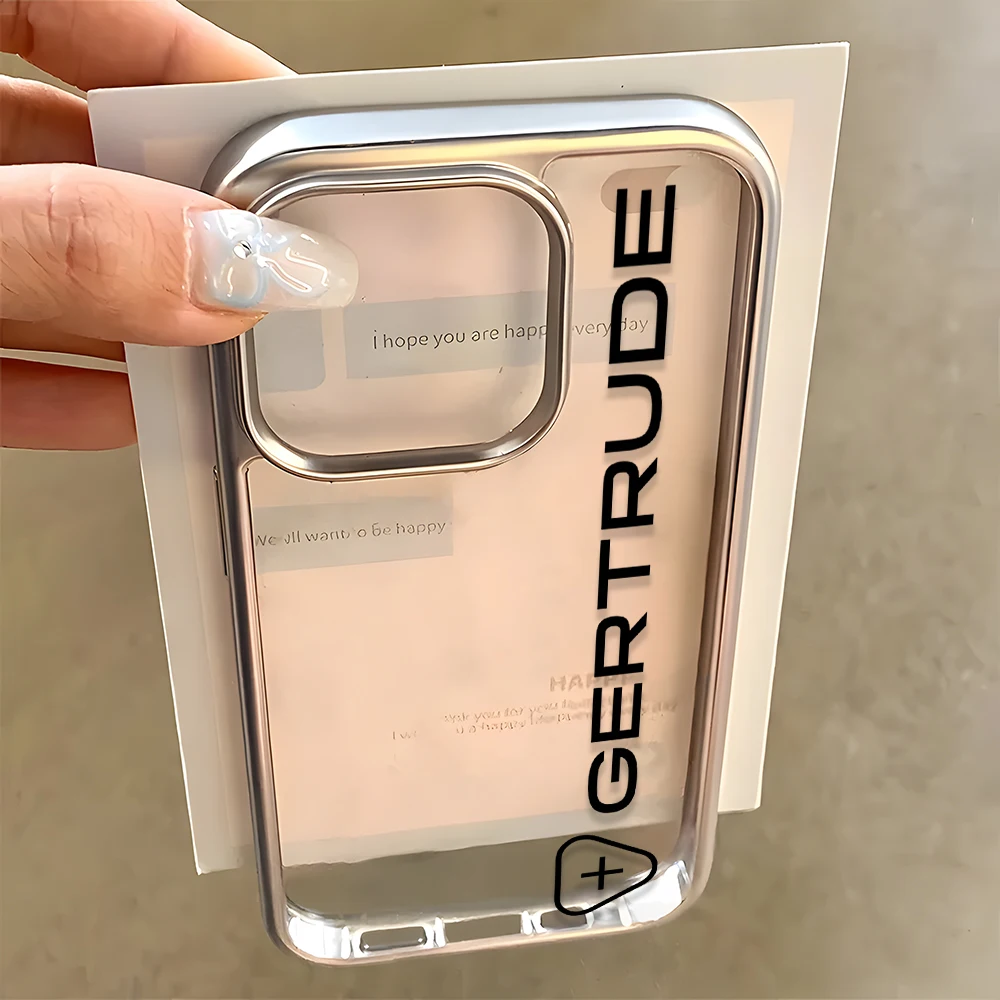 

Luxury G-Gertrudes Phone Case for iPhone 17 16e 16 15 14 13 12 11 Air Pro Max X XR XSMAX 8 7 Plus Luxury Clear Soft Back Cover