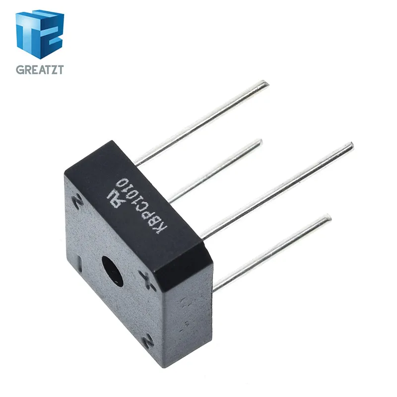 GREATZT 5pcs/lot Kbpc1010 10a 1000v Diode Bridge Rectifier Kbpc1010