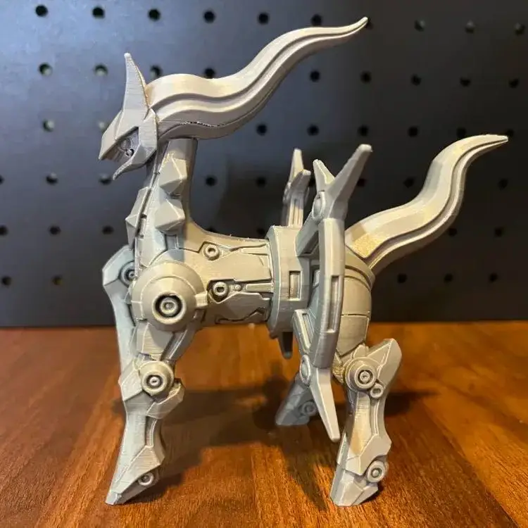 Pokémon 3D Printed Mechanical Arceus Craft Mecha Style Model Fun Cartoon Creative Toy Gift for Boys