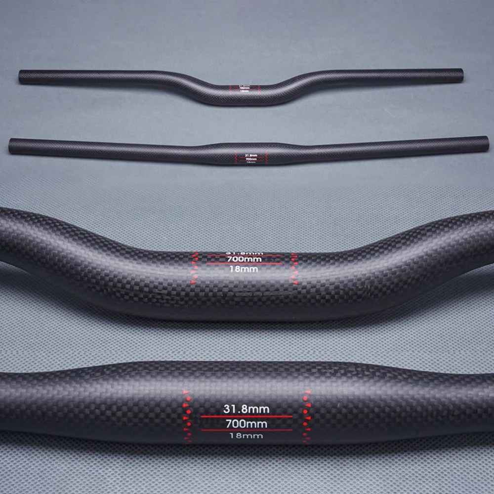 

Matte 3K Carbon Bike MTB Handlebar Mountain Bicycle Horizontal / One-shaped Handlebar 580/600/620/640/660/680/700/720/740/760mm