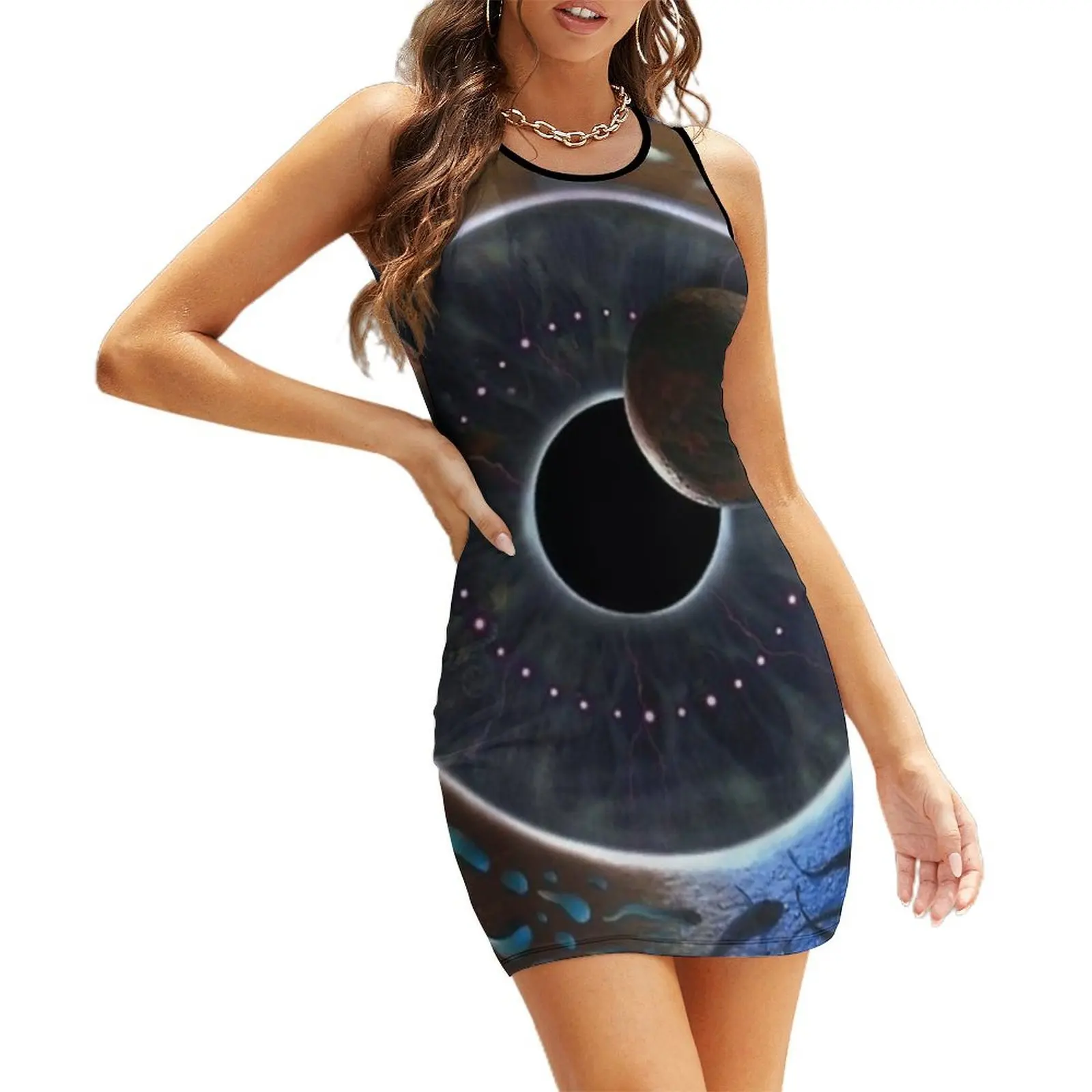 

Circle of Pulse Sleeveless Sundress evening dress ladies evening dresses ladies clothes for women Dress for girls