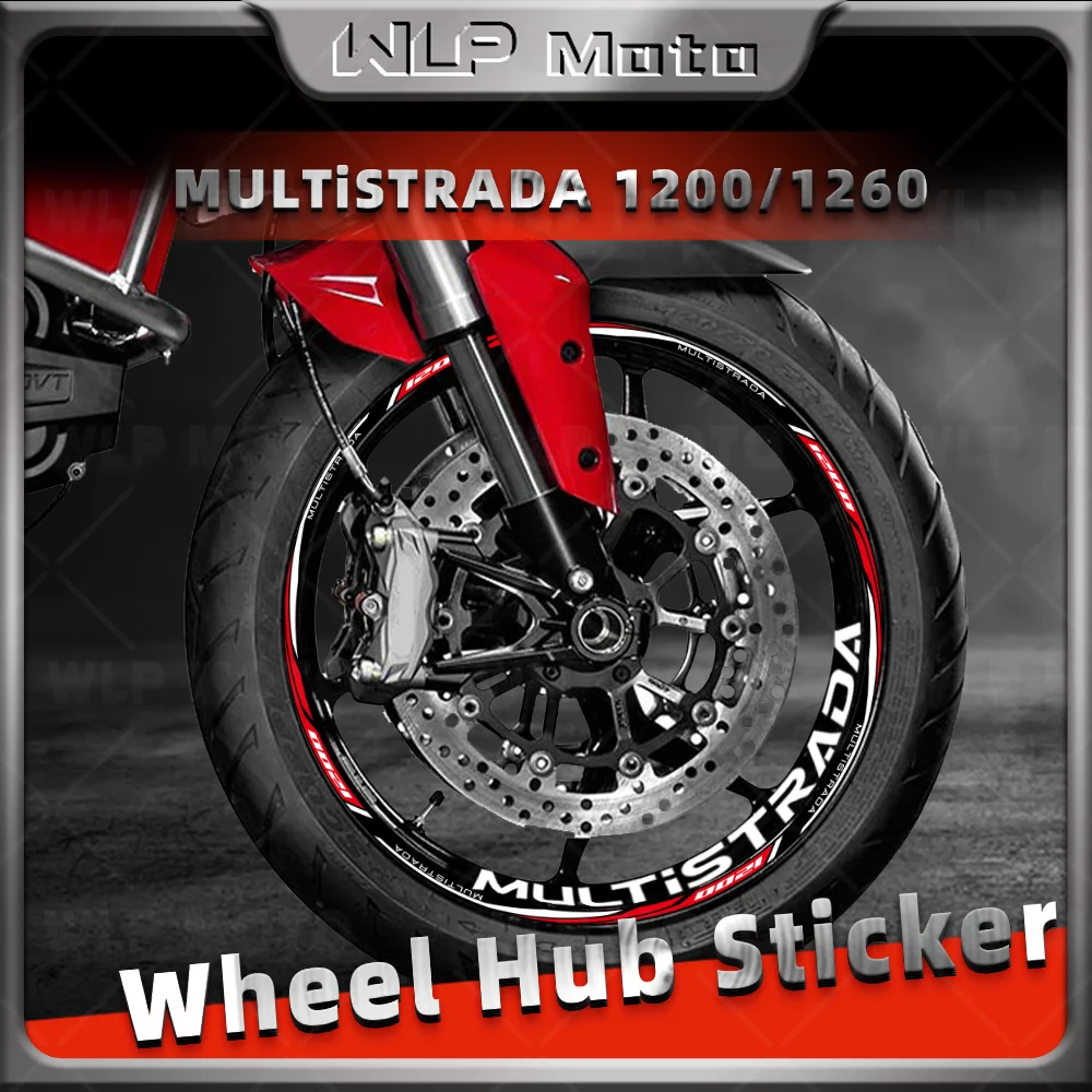 

Светоотражающая наклейка на колесо мотоцикла внутри наклейки на ступицу, лента в полоску на ободе для Multistrada 1200 1260, Enduro 1200 s Touring 1260 s