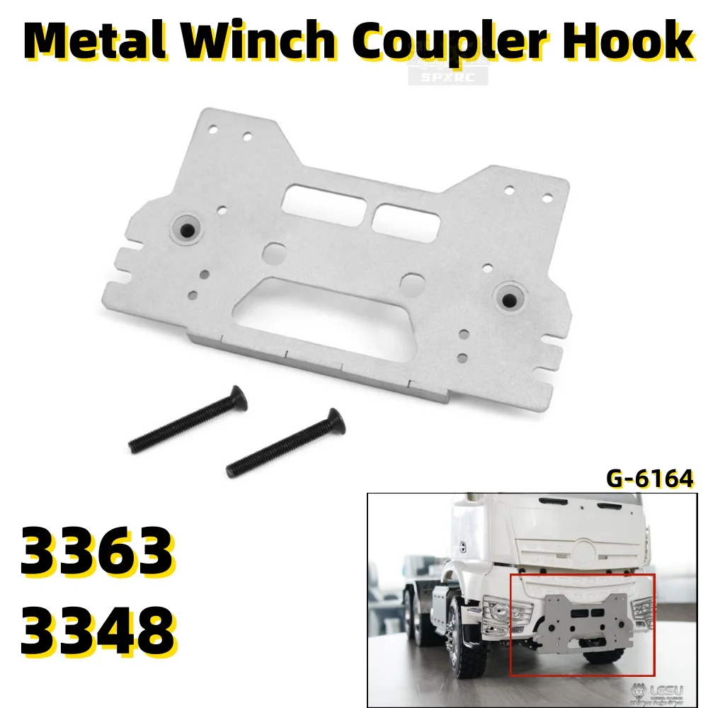 Metalen Koppeling Rvs Upgrade G-6164 Voor 1/14 Tamiya RC Arocs Techniek 3363 Trailer 3348 Modderkoppen Modificatie Onderdelen
