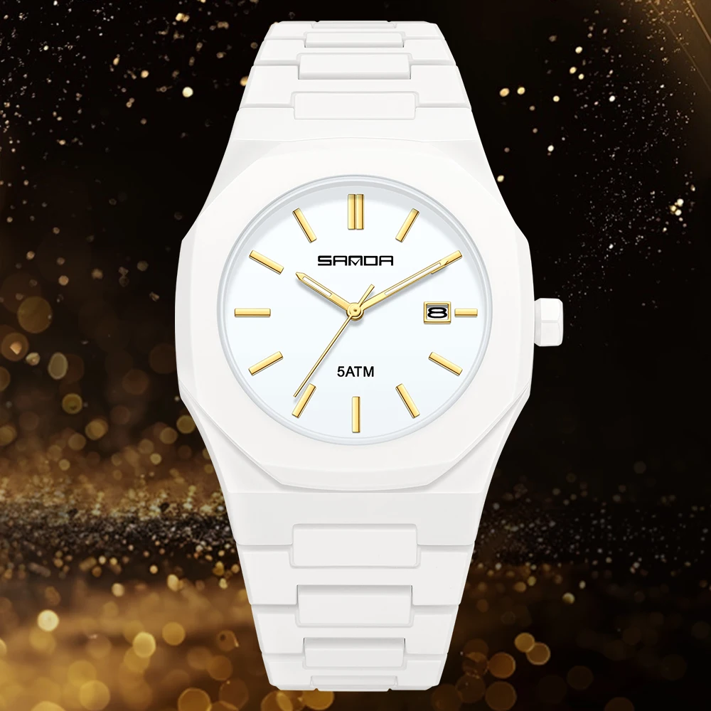 

2025 классические мужские кварцевые часы, модные деловые механические часы для мужчин, деловые водонепроницаемые наручные часы 5ATM, Reloj HombreMujer