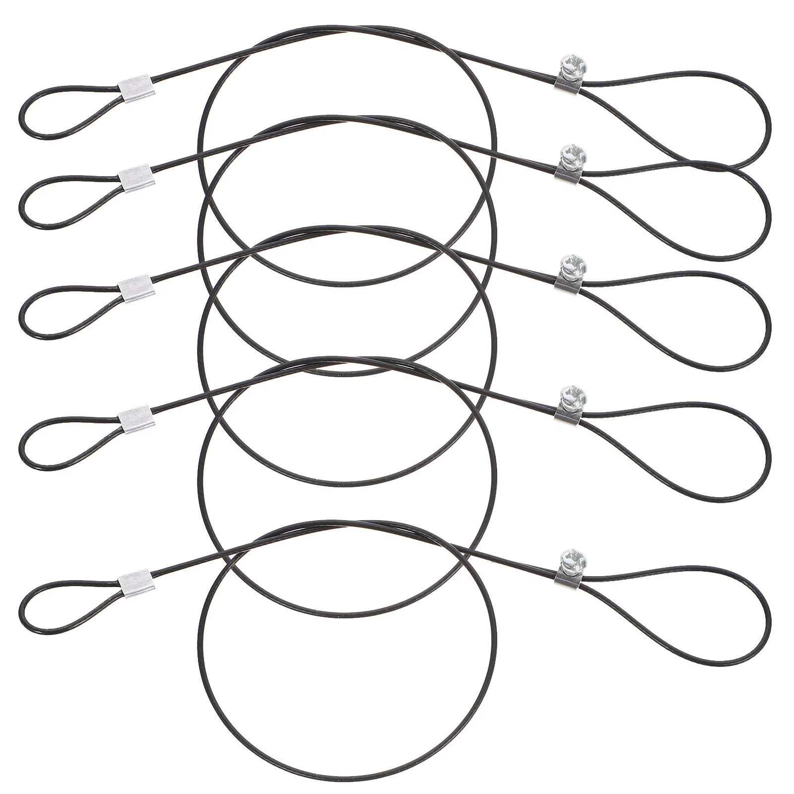 

6Pcs Adjustable Gate Latch Cable Pull High Security for Pets Babies Plants Metal Wooden Fences Gate Latch Cable Pull