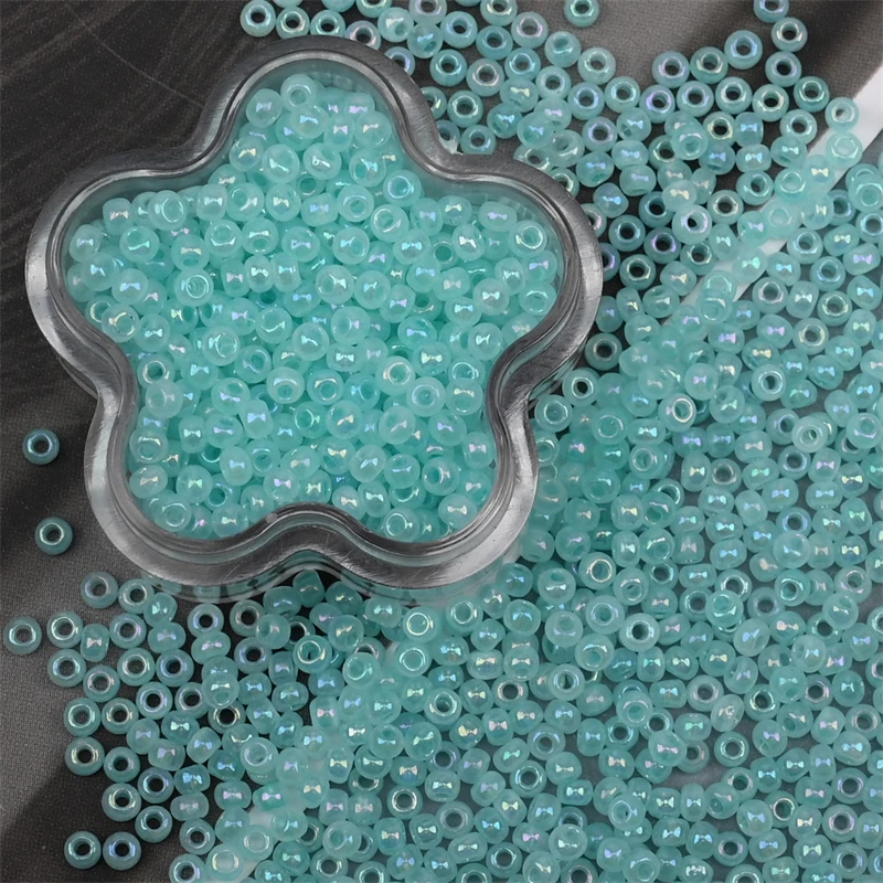 2mm Uniform Cream Color Glass Mini Beads Colorful Round Czech Small Craft Czech Beads DIY Handmade Jewelry Bracelet Accessories - Image 5