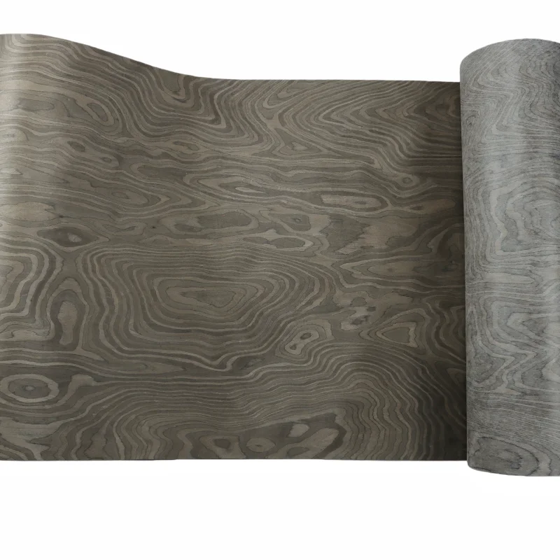 High-End Hand-Applied Wood Veneer Decorative Panel Real Wood Design for Hotel Furniture Cabinet Electric Guitar Style