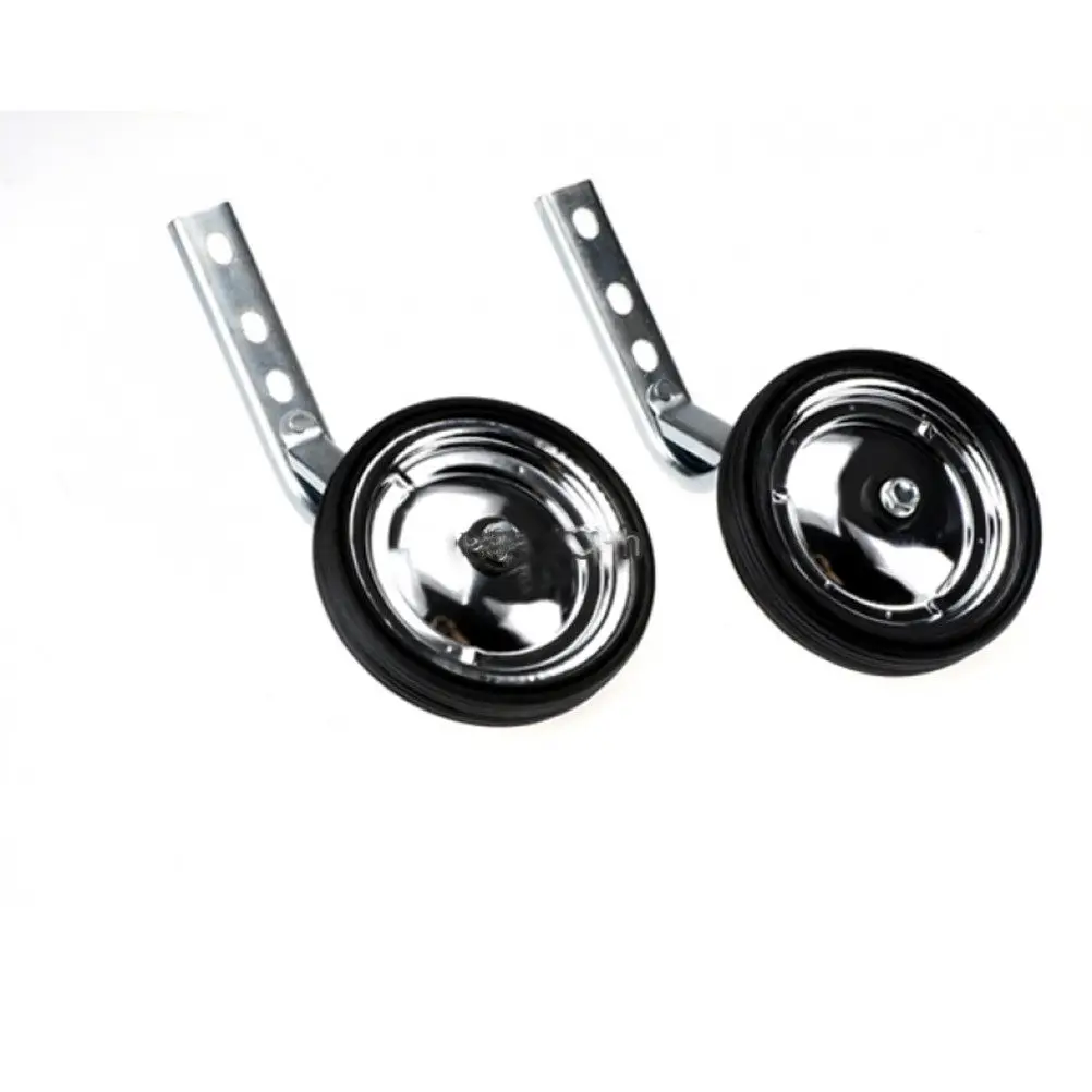 

2 Pcs Universal Heavy Duty Training Wheels Kids Bicycle Adjustable Metal Rubber Bike Balance Support for 12 14 16 18 20 Inch