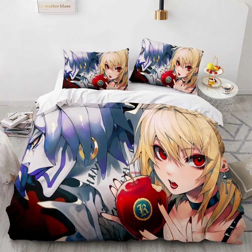 

3d Print Anime Death Note Bedding Set Single Twin Full Queen King Size Bed Set Adult Kids Bedroom Duvet Cover Sets Birthday Gift