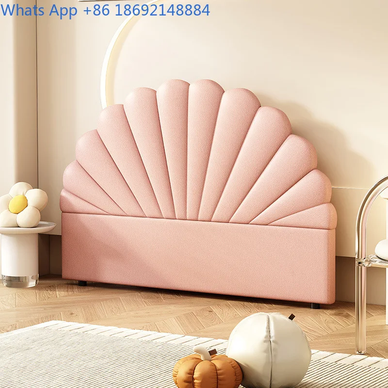 Cream Style Petal Headboard Cushion Simple Modern Floor Princess Single Headboard Ultra-thin