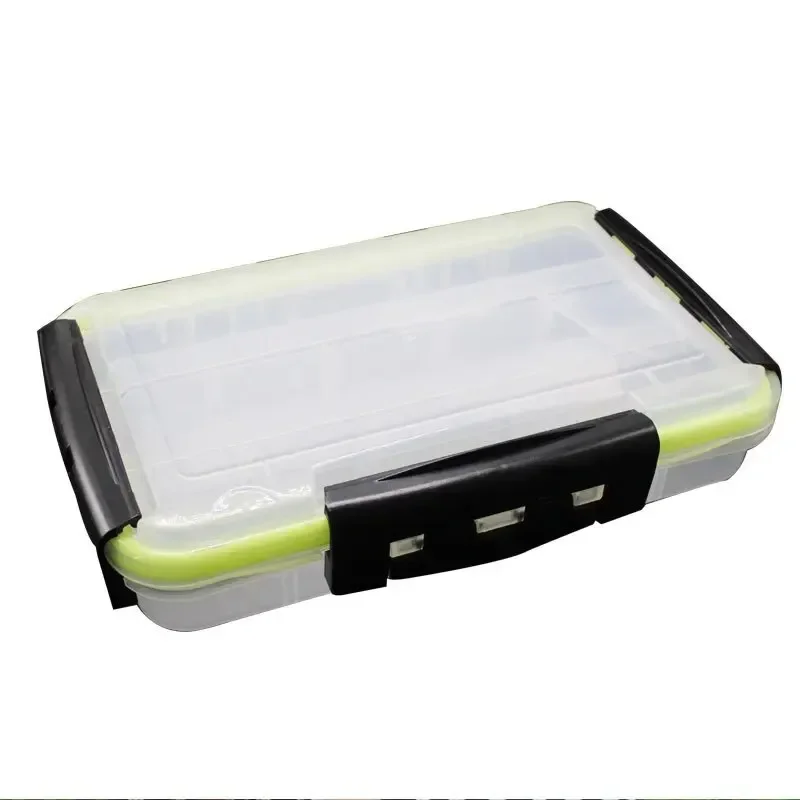 

Waterproof Tackle Box Plastic Organizer Box with Removable Dividers Fishing Tackle Box