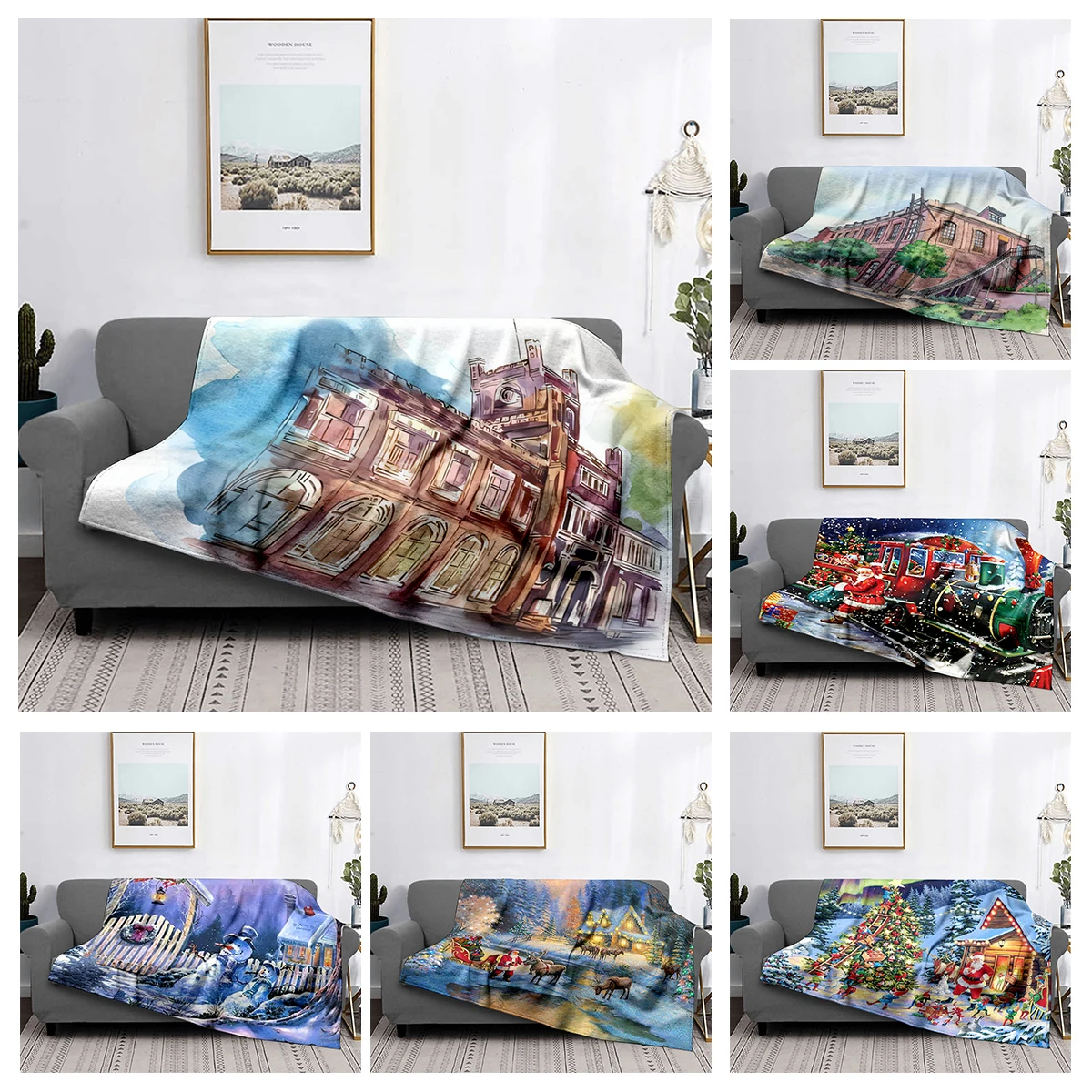 Home decoration plush Sofa blanket Colorful Animal  Bedspread on the bed anime fluffy soft blankets thick blanket for winte