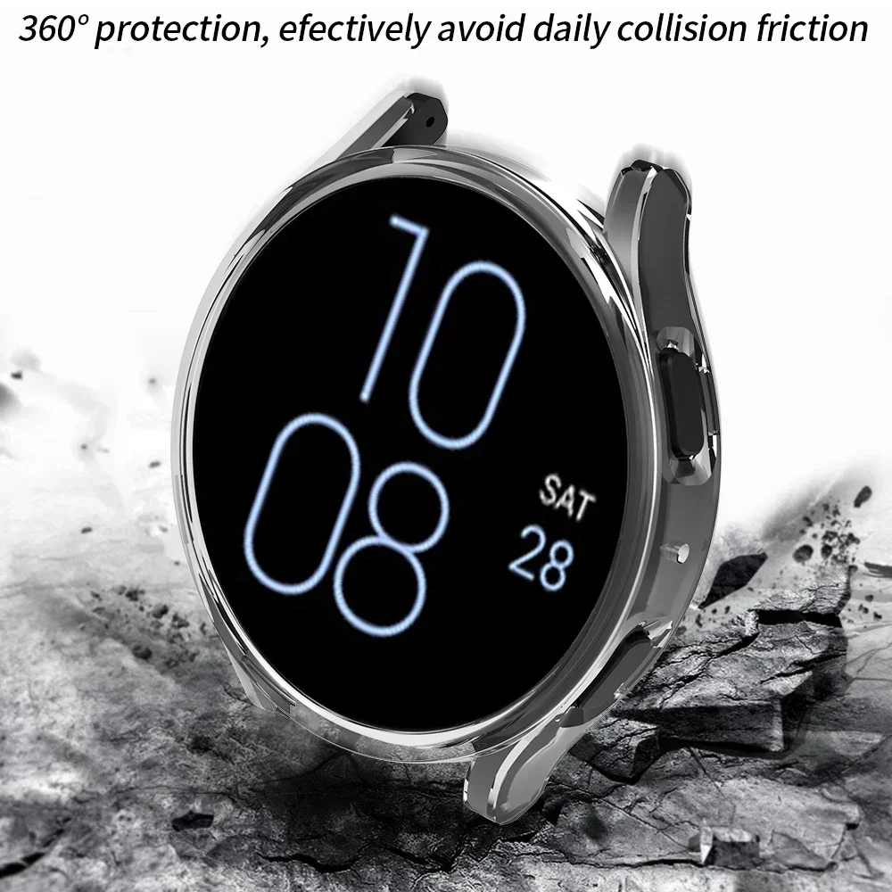 Case for Samsung Galaxy Watch 4/5/6 40mm 44mm 45m PC Matte Protective Bumper Shell for Watch 6 Classic 43mm 47mm Protector Cover