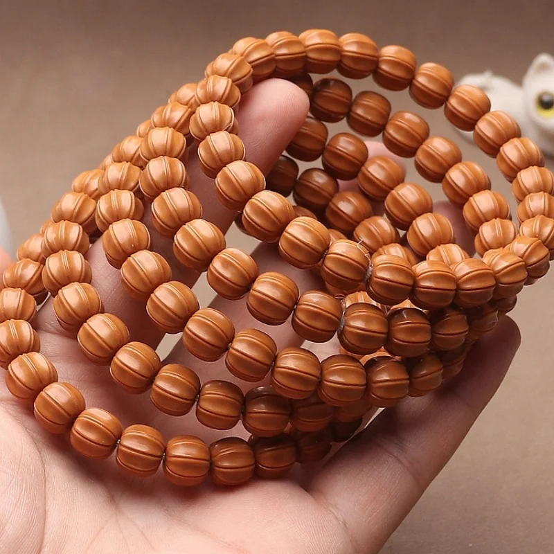 Houhou Walnut Single-Loop , Xuanwu Shield Vintage-Style Bracelet, Without Any Chemical Treatment
