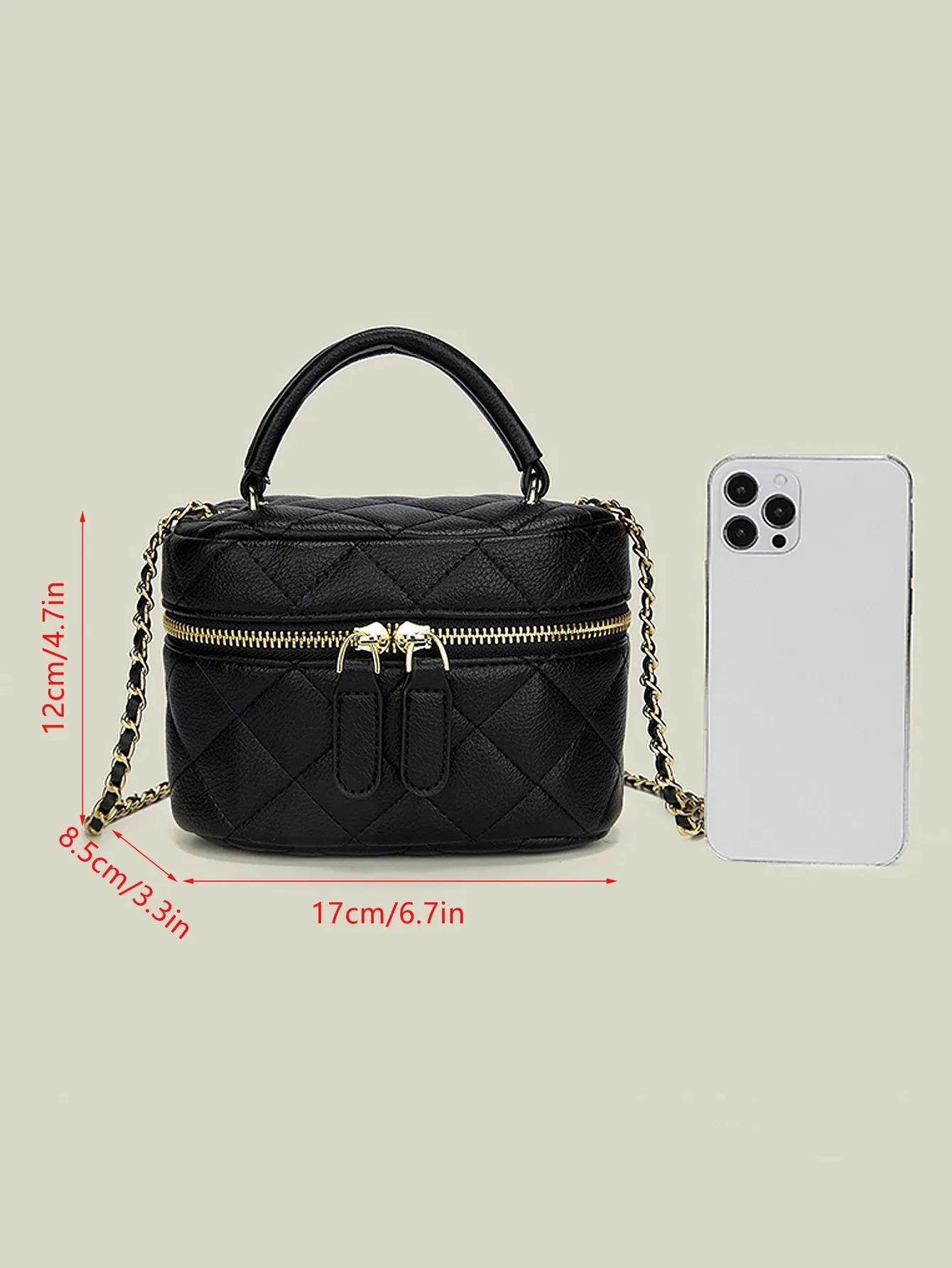 New Mini Quilted Chain Diamond Checkered Women's Crossbody Bag Fashion Mini Designer Handbag High Quality PU Women's Small Bag