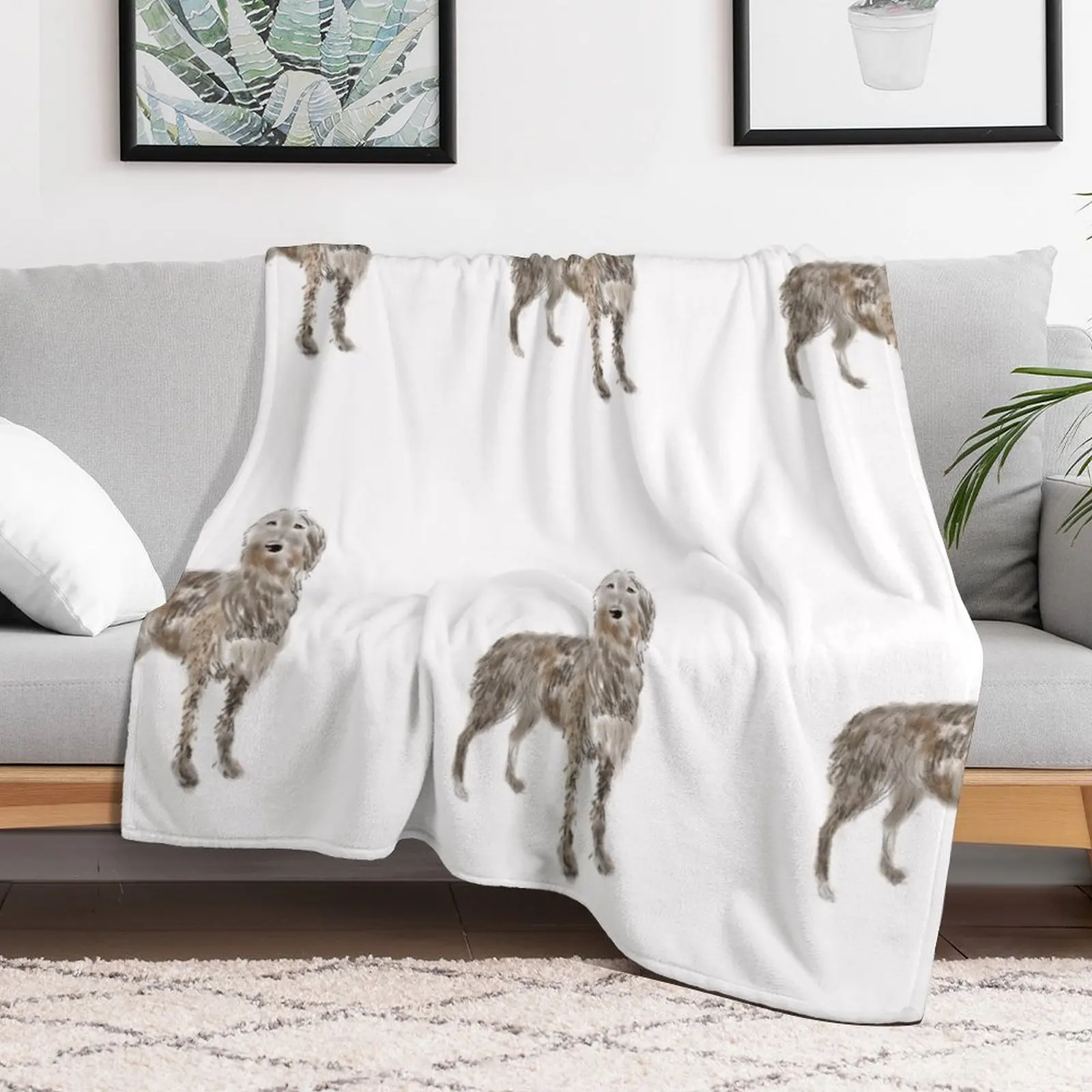 Deerhound Throw Blanket