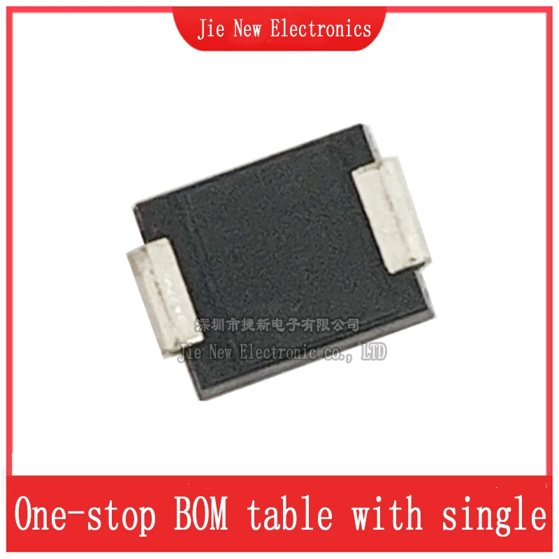 SMC(DO-214AB) B520C-13-F B530C-13-F B540C-13-F B550C-13-F B560C-13-F, B560C, B550C, B540C, B530C, B520C, SMD 쇼트키 다이오드, 50 개