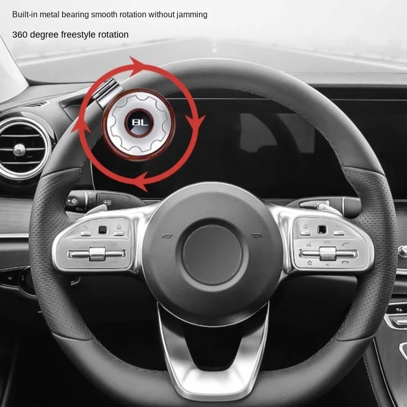 

Car Steering Wheel Booster Ball Turning Spinner Knob Bearing Power Handle Rotating Universal Auto Accessories Labor Saving Kit