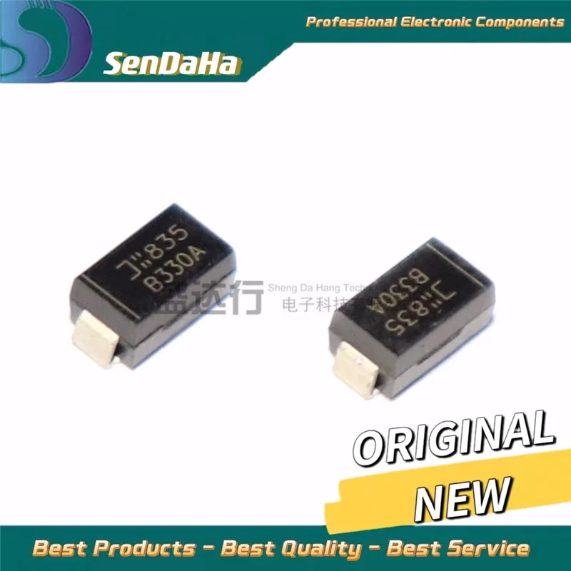 B330A-13-F B330A DO-214AC SMA 3A/30V ของแท้ใหม่10ชิ้น/ล็อตจัดส่งฟรี