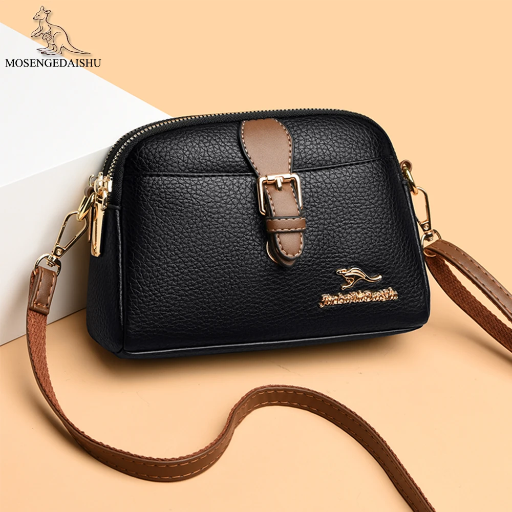 

2023 New Mini Ladies Shoulder Bag Luxury Designer High Quality PU Leather Women Bags Purse Solid Color Ladies Crossbody Bag Sac