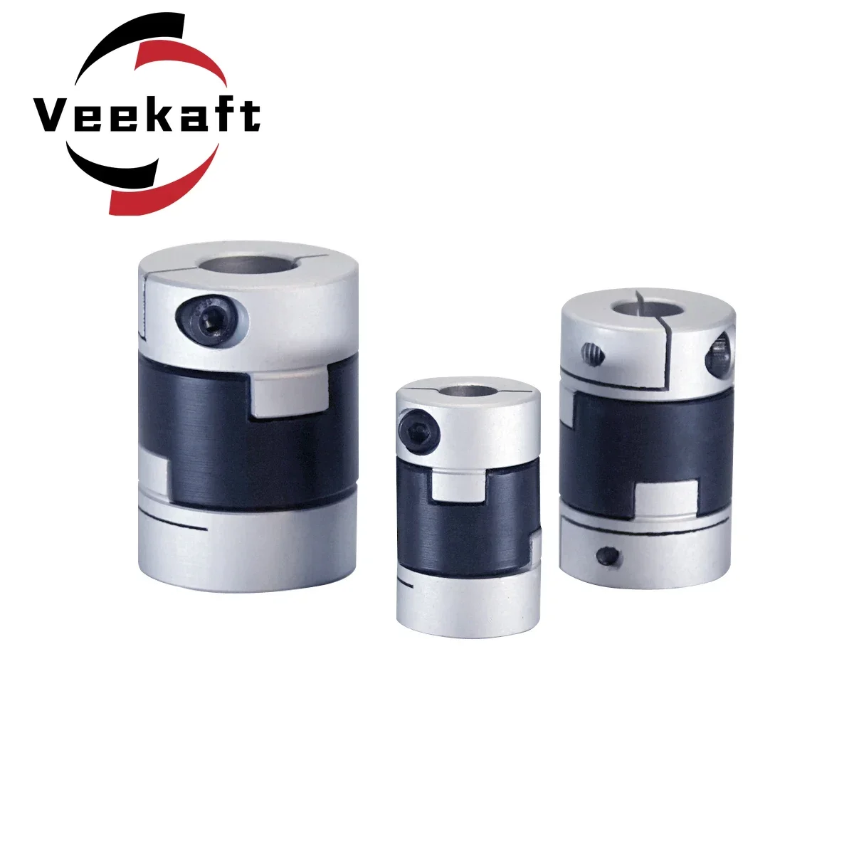 Veekaft Oldham Slider Coupling D55L57 High Torque Low Inertia Screw Type Slider Coupling For Motor Connector CNC Drive Shaft