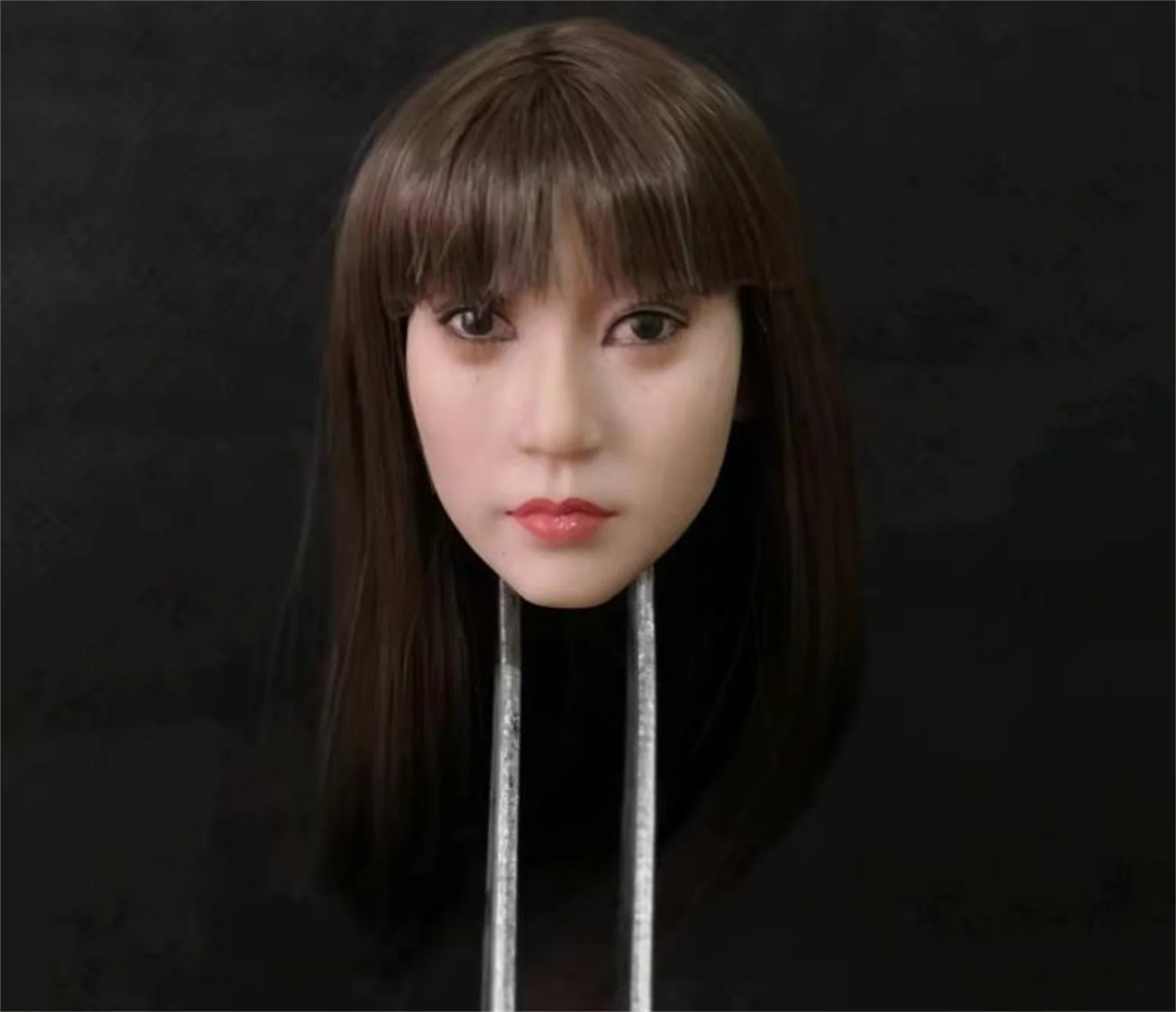 Sculpture de tête féminine à l'échelle 1/6, Expression asiatique, cheveux longs, modèle de fille, jouets adaptés à 12 pouces, TFit 12 pouces, figurine d'action TBL PH