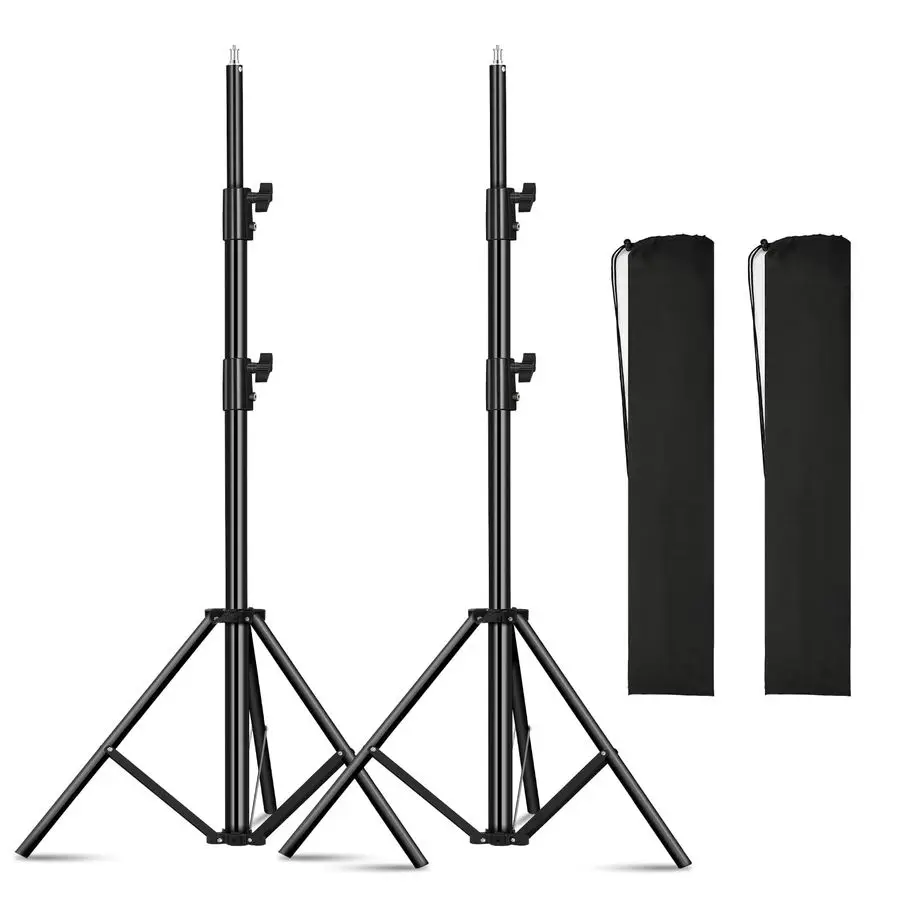 

Heavy Duty Light Stand 9.2ft 110 Aluminum Spring Cushioned Tripod Lighting Stands Max Loading10KG Adjustable 94cm280cm with Carr