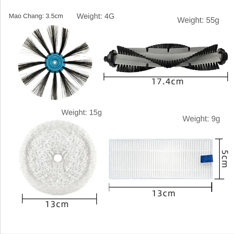 Vib販売-ロボット掃除機の付属品,メインブラシ,スペアブラシ,HEPAフィルター,布,3115/ev675