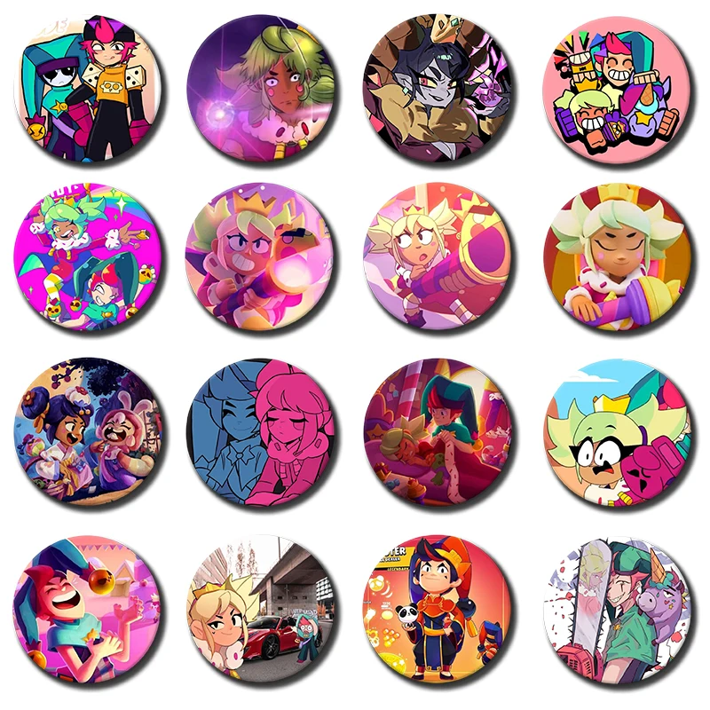 Cute Series Pins Funny Badge Interesting Animals Brooches Backpack Clothes Gift Accessory GAME M-Mandy C-Chester M-ManChester