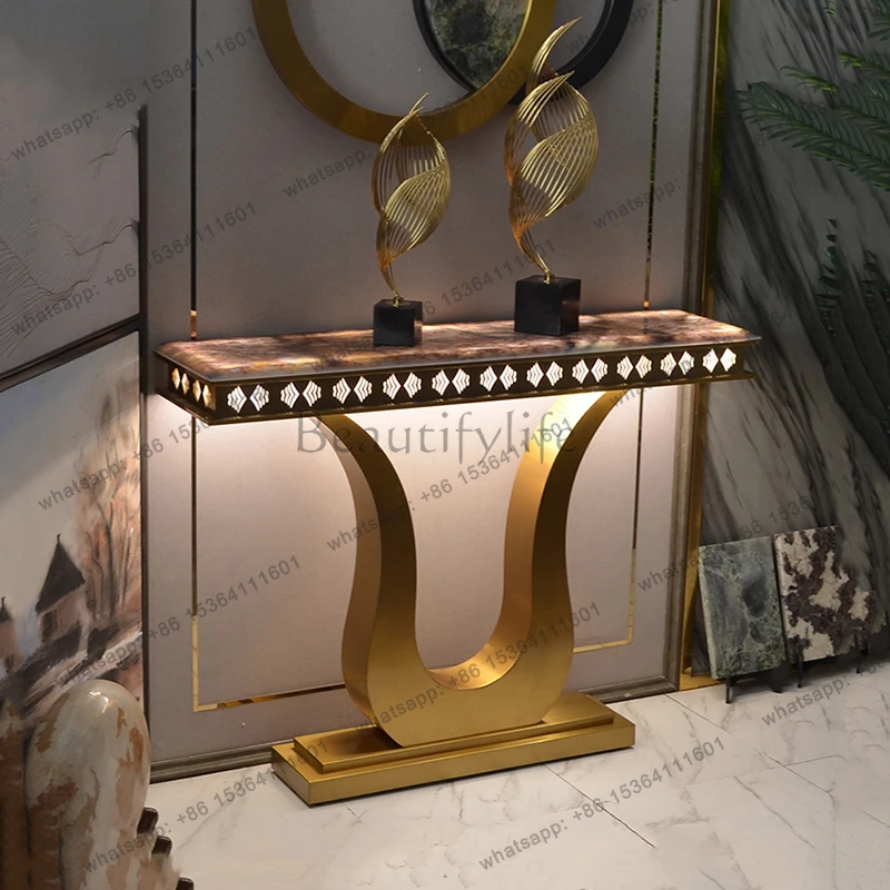 Luxury Classic Console Table Nordic Premium Beauty Modern Console Table Storage Design Woonkamer Tafel Living Room Furniture