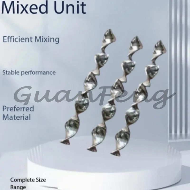 

Stainless steel spiral blade static tubular mixer mixing core
