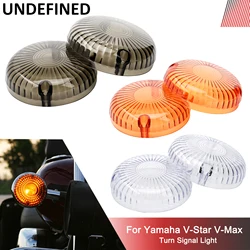 Turn Signal Light Indicator Lens Cover For Yamaha V-Star 1100 650 Custom Classic Royal Road Star V-Max All Years Motorcycle 2PCS