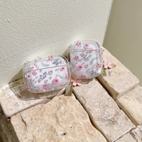 Little pink Flower Pearl Pendant Case Airpods 4 For Apple AirPods Pro 2 Flowers Butterfly Earphone Cases Heart Keychain