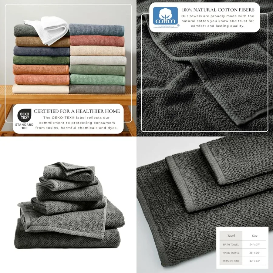 

100 Cotton Towel - Absorbent, Quick-Drying, Durable s for room Decor - Low-Twist, Two-Ply Fibers Midnight Blue