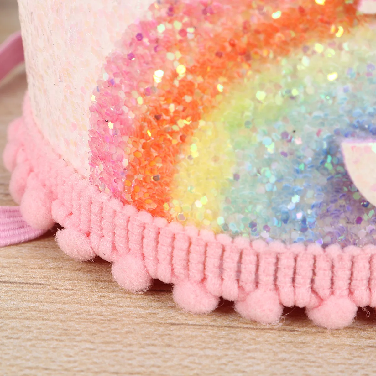 

Girl Hair Accessories Rainbow Crown Hairband Has Birthday Hat Lace Headband