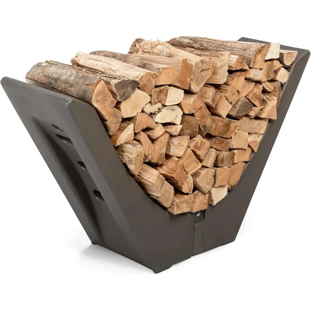 

Подставка для дров Longhorn Rack – Nest – для использования на улице и в помещении – идеальное и элегантное решение для хранения дров, подходит для пещер, камина, дровяных печей.