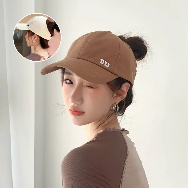 2024 New High Ponytail Baseball Cap for Women Girls Summer Sports Cap Fashion Casual Solid Color Cap Sun Hat with Ponytail Hole