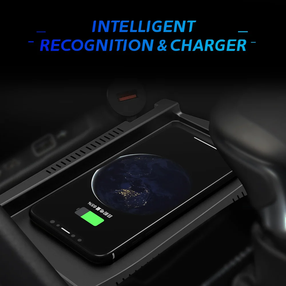 Wireless Charger for VW Tiguan Allspace Tharu 2017-2024 Fast Charging Car Accessory Interior Modification Phone Plate Auto