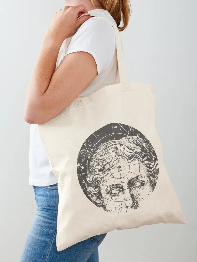 Aphrodite statue face and starry sky Tote Bag shopping bag logo ecological bags canvas bags Bag